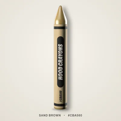 Sand Brown crayon, #CBA560