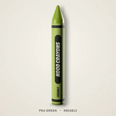 Pea Green crayon, #8EAB12