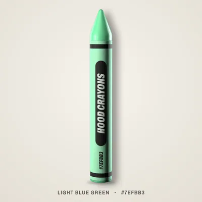 Light Blue Green crayon, #7EFBB3