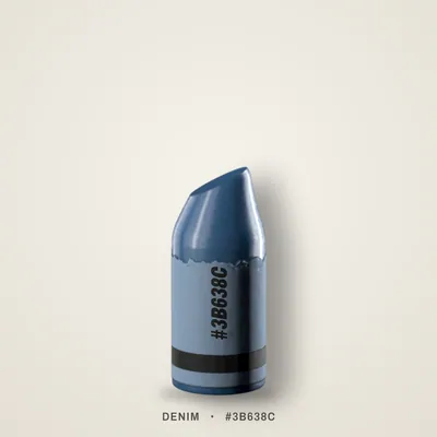 Denim crayon, #3B638C