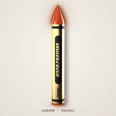 Auburn crayon, #9A3001