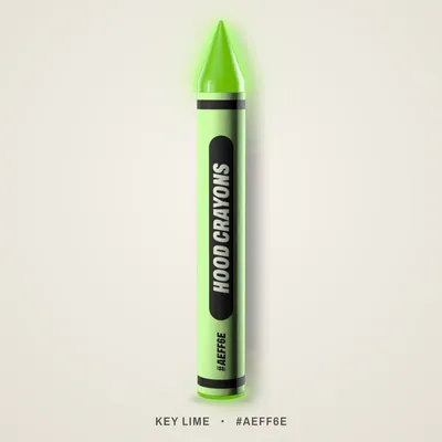 Key Lime crayon, #AEFF6E